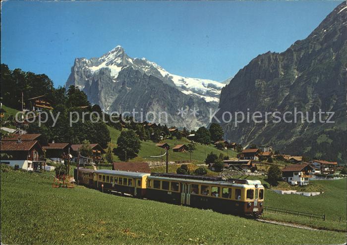 Eisenbahn Wengernalp-Bahn Grindelwald Wetterhorn