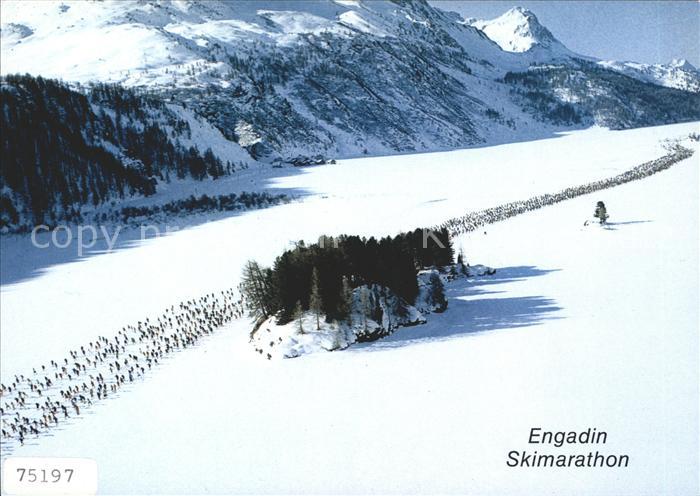 Ski-Langlauf Skimarathon Engadin