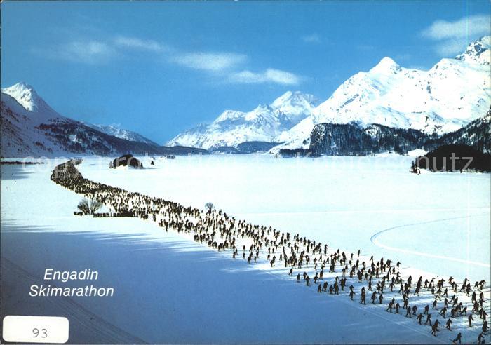 Ski-Langlauf Skimarathon Engadin