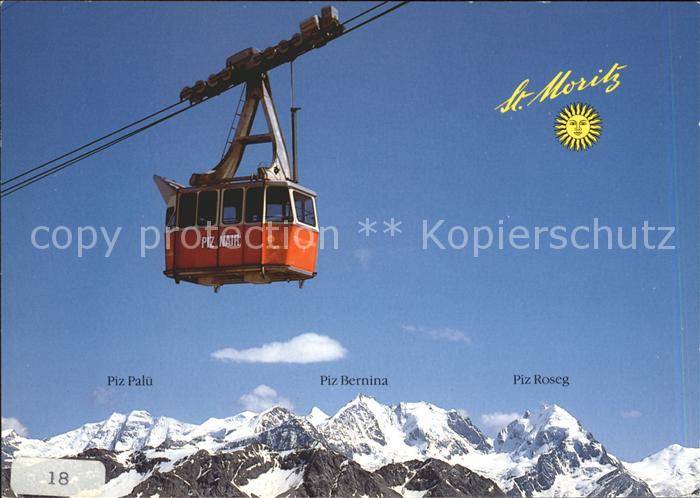 Seilbahn Corviglia-Piz Nair St. Moritz Berninagruppe