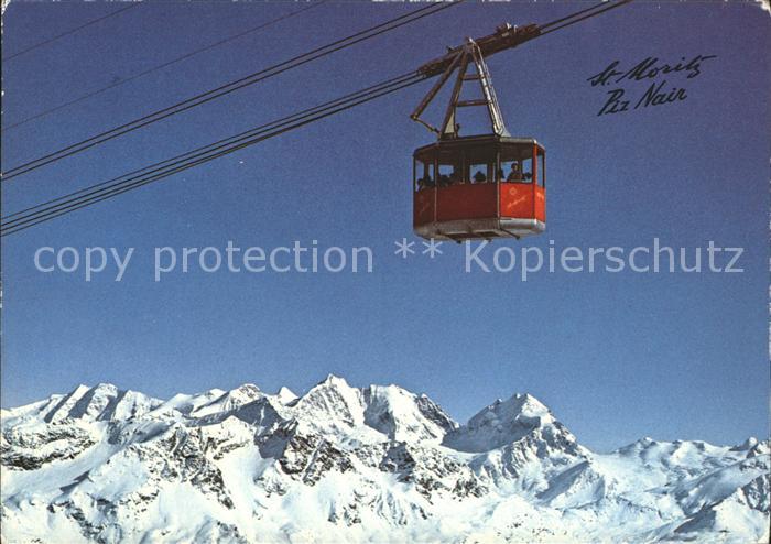Seilbahn St. Moritz Piz Nair Berninagruppe