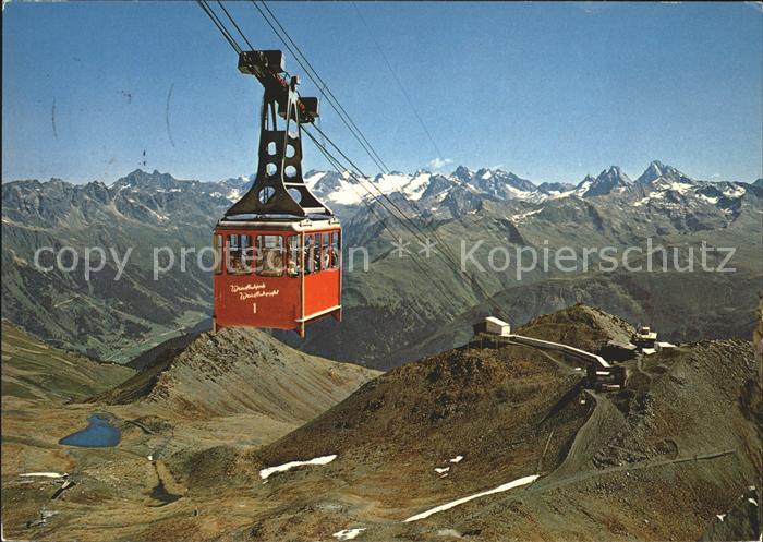Seilbahn Weissfluhgipfel Parsenn Silvrettagruppe Piz Linard