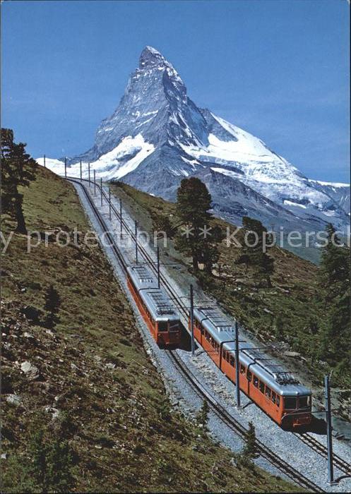 Zahnradbahn Gornergratbahn Zermatt Matterhorn
