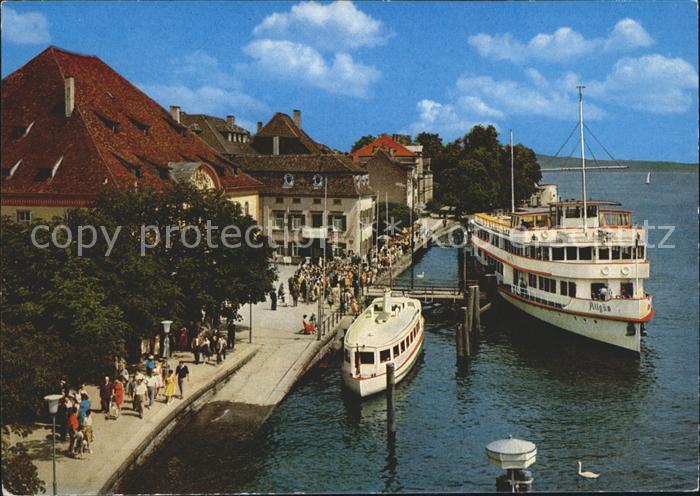 Motorschiffe MS Allgaeu ueberlingen am Bodensee