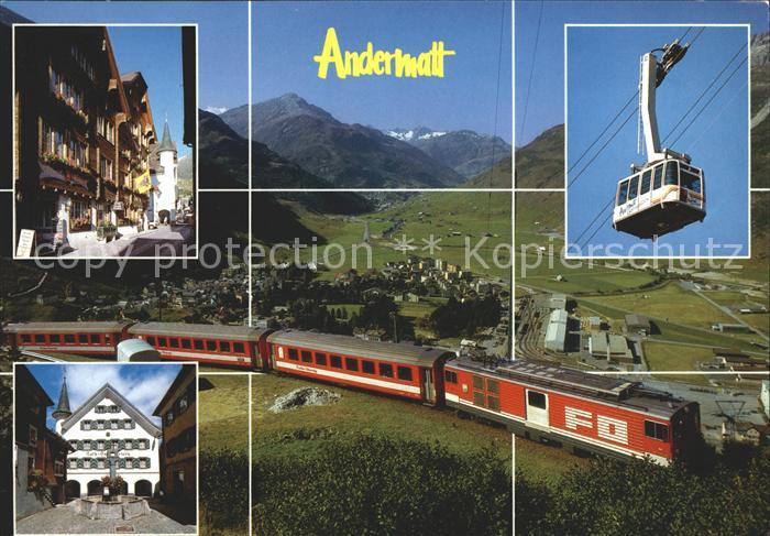 Eisenbahn Seilbahn Andermatt
