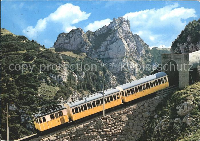 Zahnradbahn Wendelsteinbahn Tunneleinfahrt Soinkesselspitze