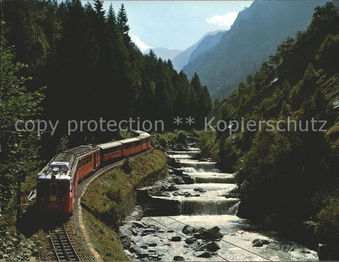 Eisenbahn Birg-Visp-Zermatt Bahn Brunegghorn