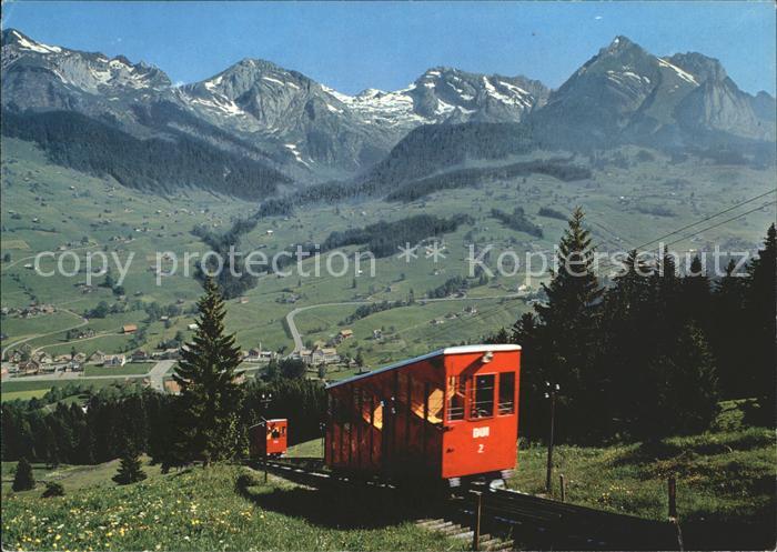 Zahnradbahn Unterwasser-Iltios Stoss Saentis Schafberg
