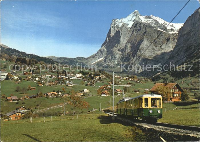 Eisenbahn Berner-Oberland-Bahn Grindelwald Wetterhorn