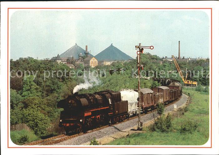 Eisenbahn Lok 58 3032 Gueterzug Ronneburg