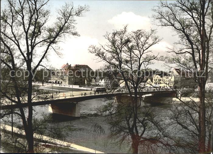 INGOLSTADT  CITY Donaubruecke und Suedufer Altstadt