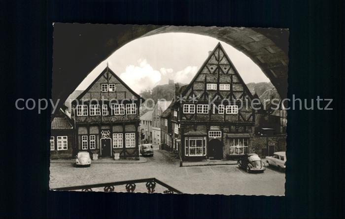 Moelln Lauenburg Marktplatz Blick von Gerichtslaube auf Museum