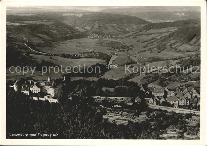 Langenburg Wuerttemberg Fliegeraufnahme