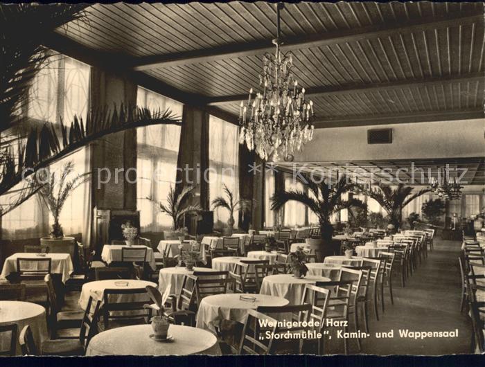 Wernigerode Harz Storchmuehle Kamin- und Wappensaal