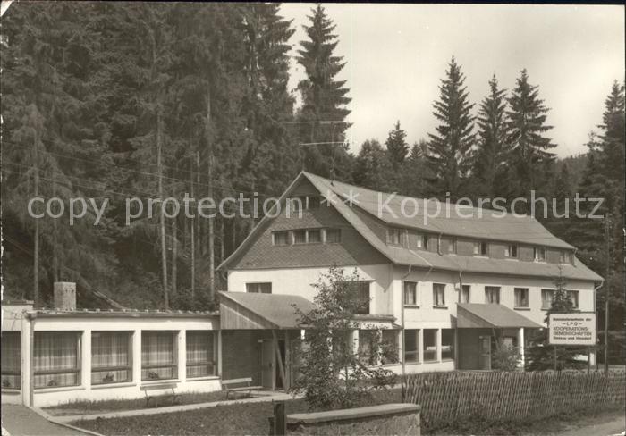 Allrode Ferienheim der LPG Kooperationsgemeinschaften Dessau und Hinsdorf