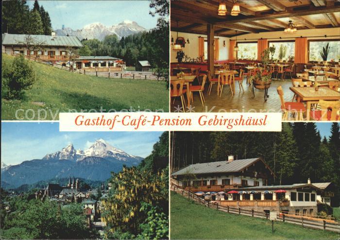 BERCHTESGADEN Bayern Gasthaus Gebirgshaeusl Pension Cafe