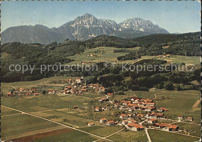 Ainring Fliegeraufnahme mit Staufen und Zwiesel