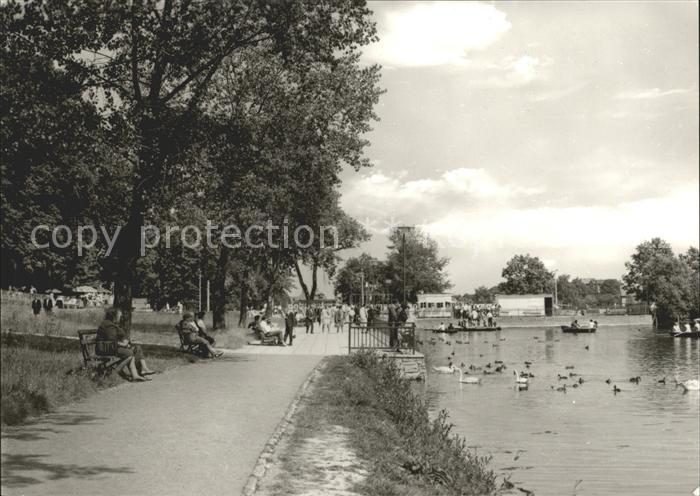 Muehlhausen Thueringen Schwanenteich
