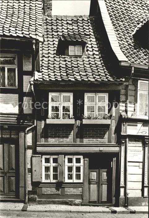 Wernigerode Harz Kleinstes Haus der Stadt