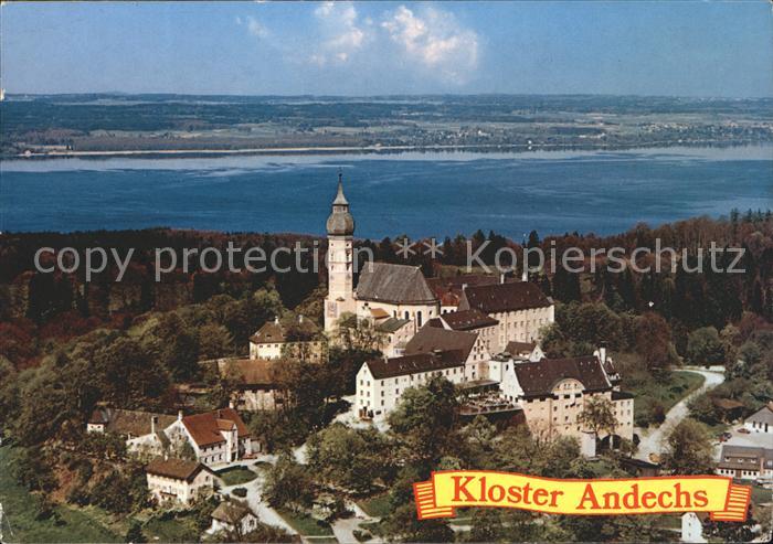Kloster Andechs Fliegeraufnahme mit Ammersee