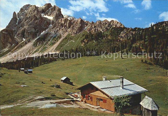 Sexten Sesto Suedtirol Rifugio Rudi Huette Rotwandwiesen Crodo Rossa