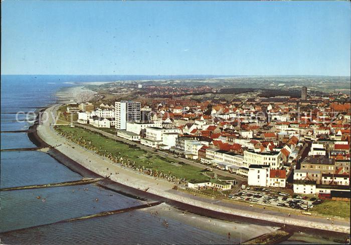 Norderney Nordseebad Fliegeraufnahme mit Strand