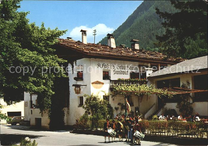 Leonhard Passeier St Restaurant Sandwirt A. Hofers Geburtshaus