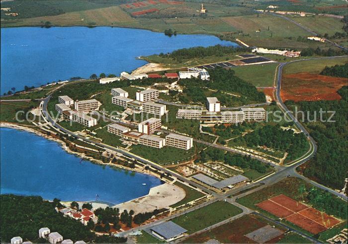 Porec Fliegeraufnahme Tennis Strand Plava Laguna