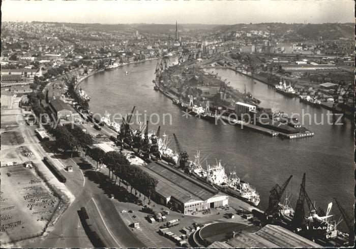Rouen Fliegeraufnahme Port