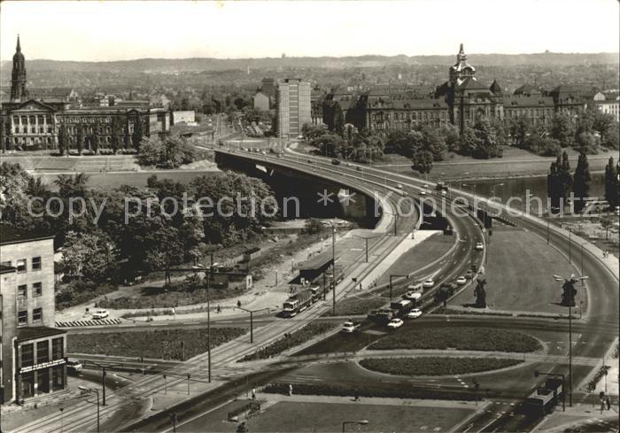 DRESDEN Elbe Fliegeraufnahme Dr. Friedrichs-Bruecke
