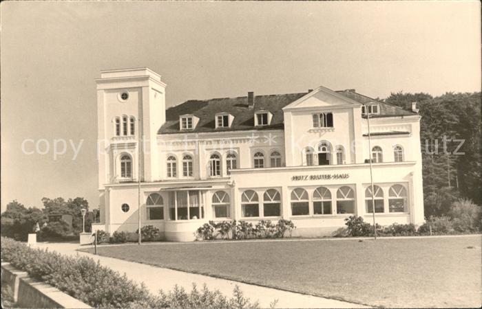 Heiligendamm Ostseebad Erholungsheim Fritz Reuter