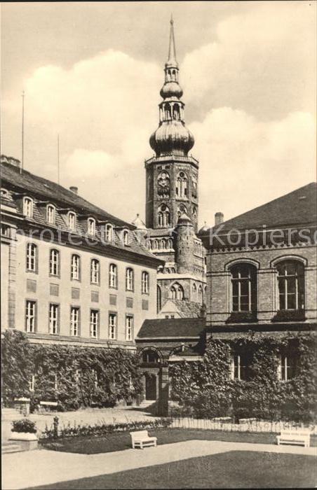 Greifswald Mecklenburg Vorpommern Ernst Moritz Arndt Universitaet mit St Nikolai