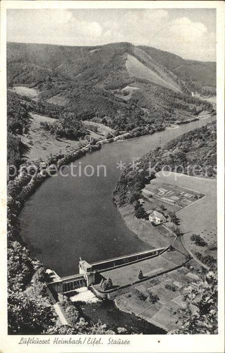Heimbach Eifel Stausee Fliegeraufnahme