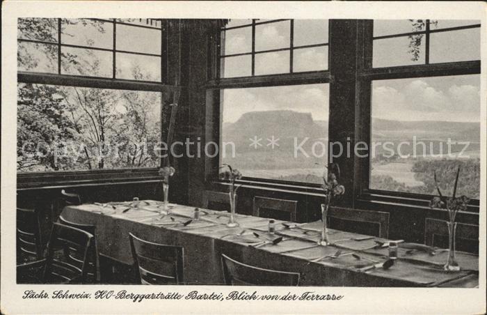 Saechsische Schweiz HO Berggaststaette Bastei Speisesaal