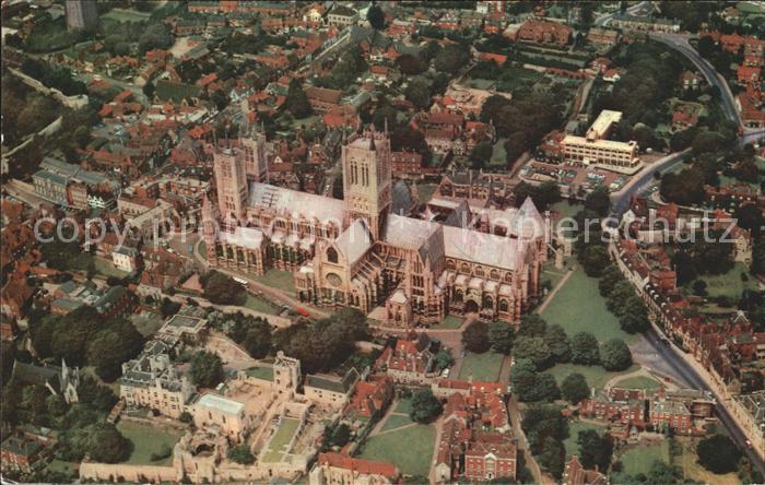 Lincoln The Cathedral Air view