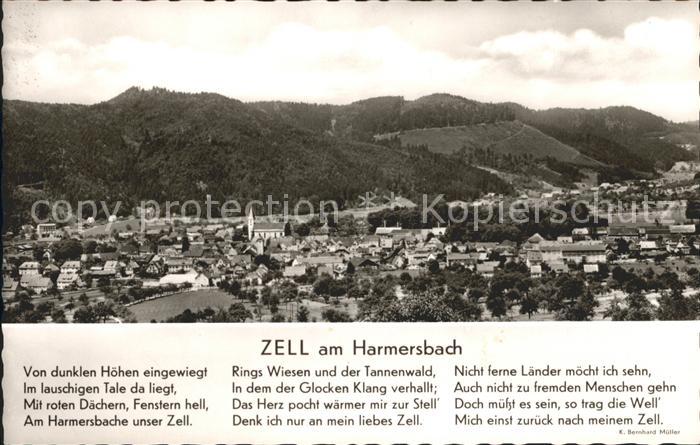 Zell Harmersbach Panorama Gedicht
