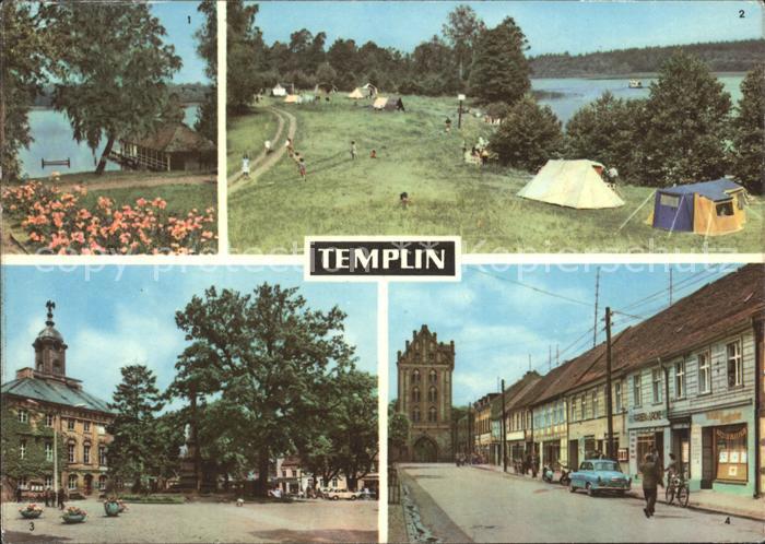 Templin Templiner See Zeltplatz Rathaus Berliner Tor