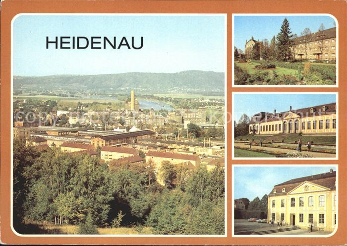 Heidenau Sachsen Teilansicht Platz der Freiheit Orangerie Barockgarten HO Gastst