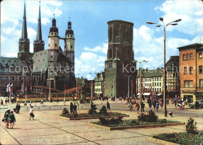 Halle Saale Marktplatz Kirche Turm