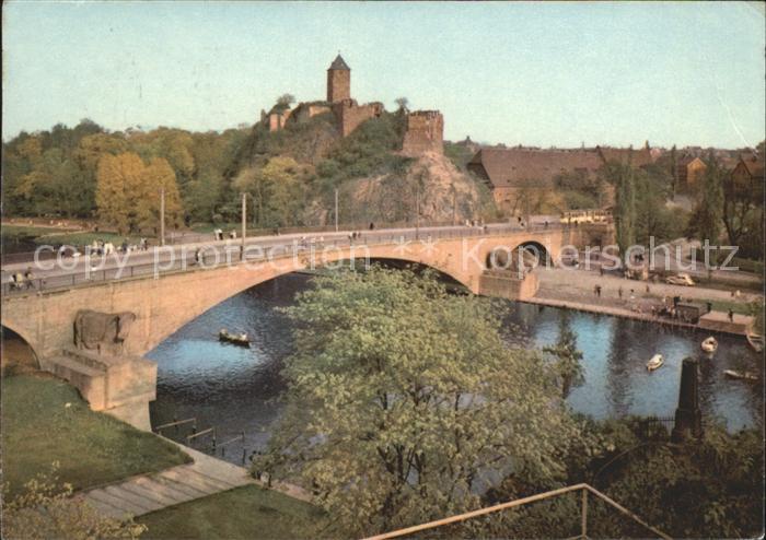 Halle Saale Saalebruecke Burg Giebichenstein