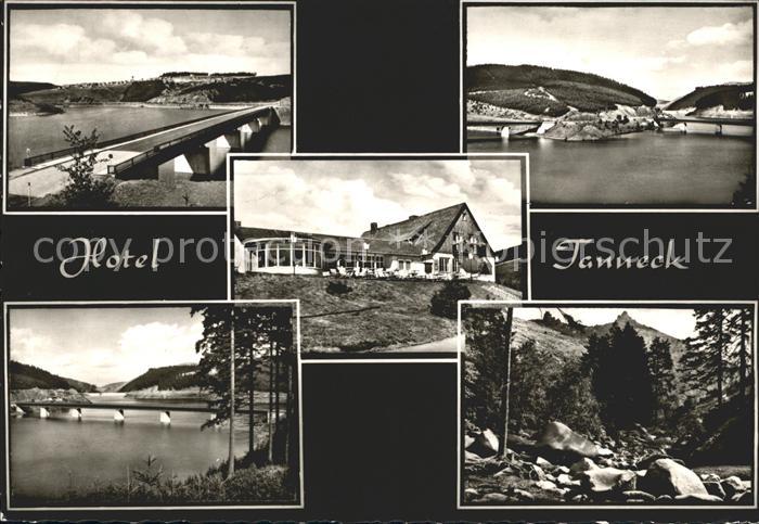 Okertalsperre Teilansichten mit Hotel Tanneck