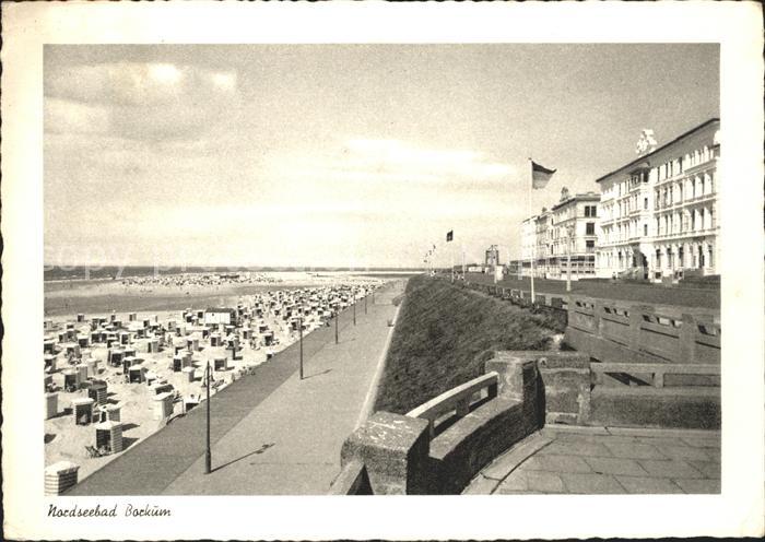 BORKUM Nordseebad Niedersachsen Strand Promenade