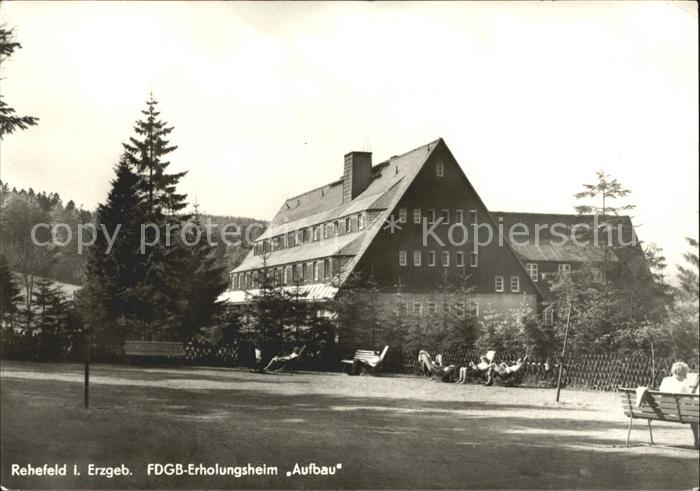 Rehefeld-Zaunhaus FDGB Erholungsheim Aufbau