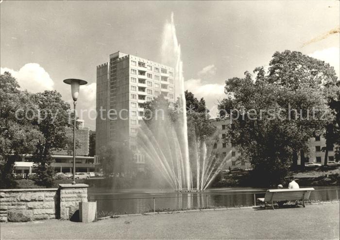 Suhl Thueringer Wald Ernst Thaelmann Platz Fontaene