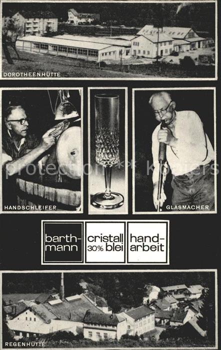 Wolfach Barthmann Kristallbetriebe Dorotheenhuette Handschleifer Glasmacher Rege