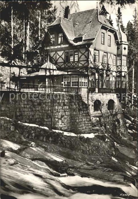 Wernigerode Harz HO Hotel und Gaststaette Steinerne Renne