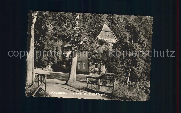 Schmiedeberg  Dippoldiswalde HO Gaststaette Putzmuehle im Poebeltal