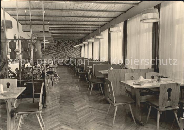 Saalfeld Saale Konsum Gaststaette Kulmberghaus Gastraum