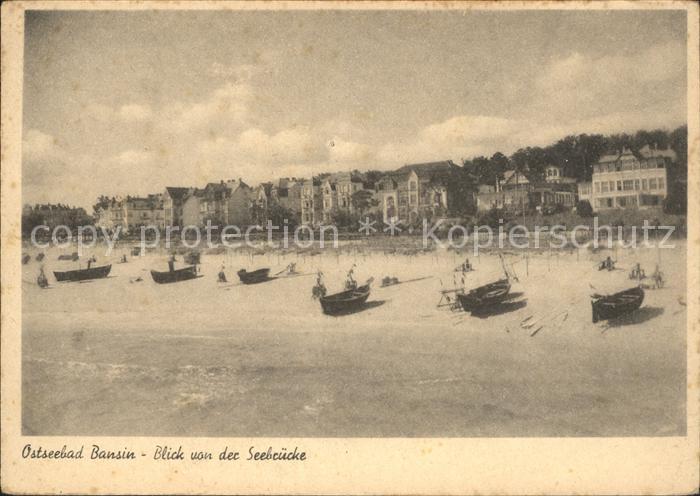 Bansin Ostseebad Blick von der Seebruecke