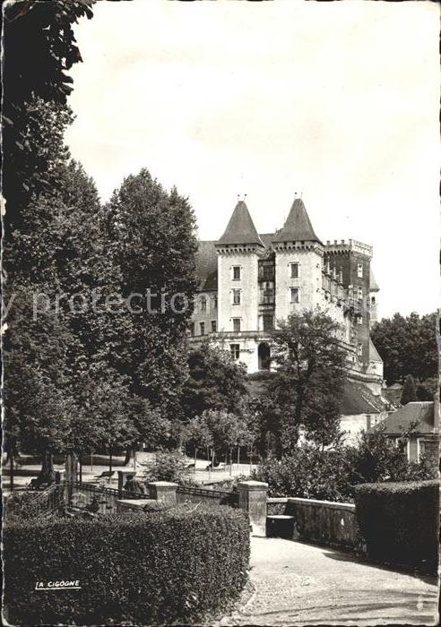 Pau 64 Le Chateau vu du parc